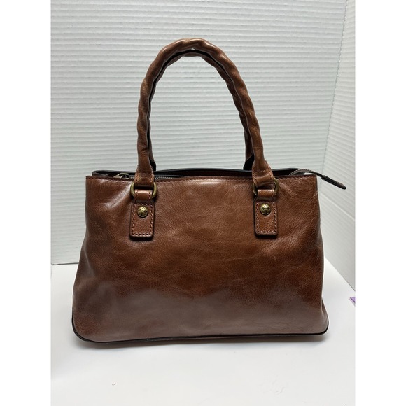 Patricia Nash Heritage‎ Angela Double-Compartment Leather Satchel Handbag - Picture 2 of 16